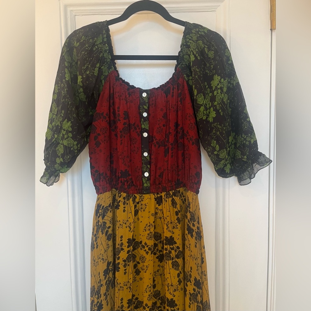 Carolina K off the shoulder Long Dress Size Small - Picture 4 of 8